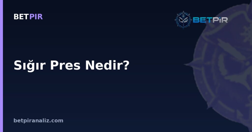 Sığır Pres Nedir? Futbolda Bu Terimin Kökeni ve Gegenpress Bağlantısı